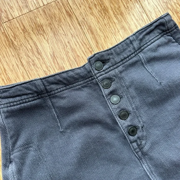 Free People Osaka Barrel Leg Jeans - Washed Black - Picture 4 of 15